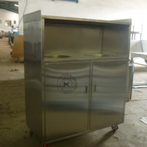 Restaurant Stainless Steel Trash Bin Cabinet